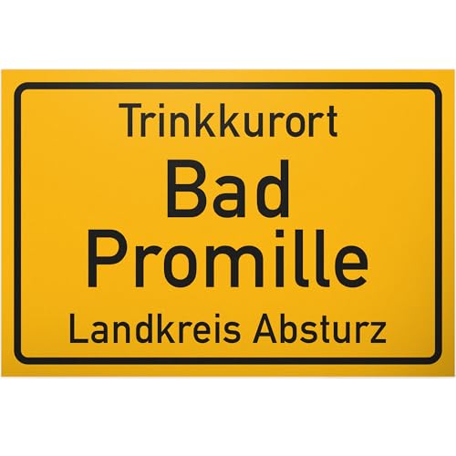 – Balneario baño por mil – cartel, regalo divertido regalo de cumpleaños para el mejor amigo o Sauf de Kumpel, Mallorca de accesorios de fiesta, decoración para juegos para beber