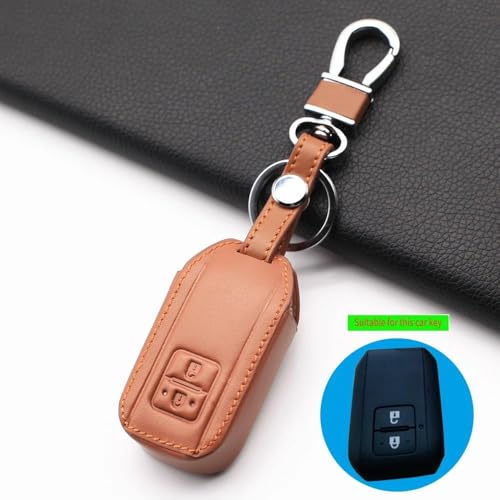 Coque clé Suzuki Swift 2017 en cuir premium marron protection chic