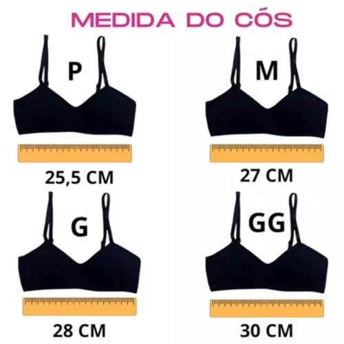 Kit 2 Sutiã Menina Moça Juvenil Bojo Removível Cotton Liso (M/12)