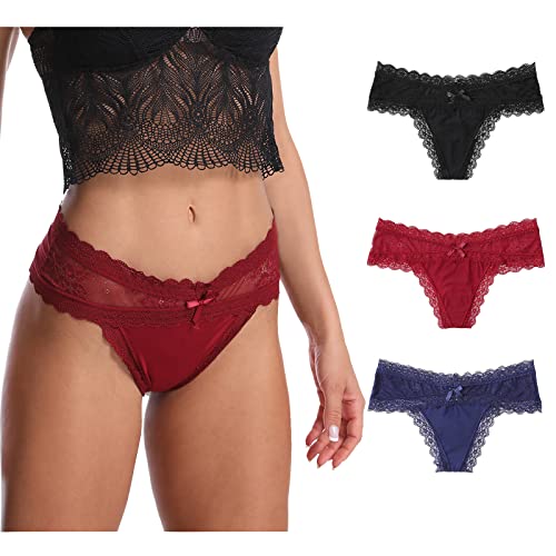 String sexy en dentelle extensible sans couture pour supprimer les irritations