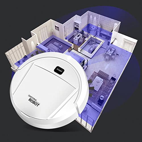 Image of Enakshi 3 in 1 Robot Vacuum Cleaner with Sweep, Suction & Mop Function, USB Rechargeable Smart Floor Cleaning Robot for Marble, Tile & Wooden Floors, Low Noise Automatic Vacuum Cleaner