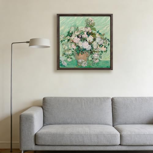 Image of Canvas Frames for 14 inchx14 inchPaintings with 0.6 inch~0.9 inch Deep Dark brown