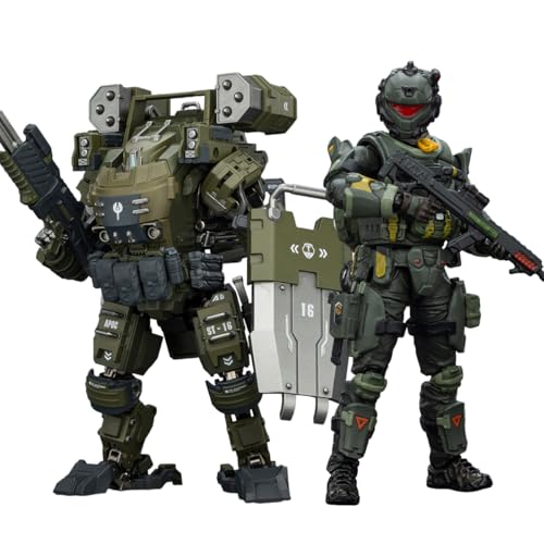 HiPlay JOYTOY APOC Series Storm Surge Heavy Fire Assault Mech ST-8616 + Steel Ride Corps Assaulter Karl JT03424 +JT01963 1/25 Scale Action Figure