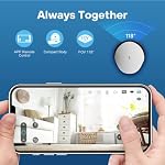 Enabot EBO SE Pet Caméra de sécurité à la maison, Movable Intérieur WiFi C'est ça. 2 Parler, vision nocturne, 1080P Vidéo, Caméra sans fil rechargeable autochargeable pour animal de compagnie/babt/eulderly