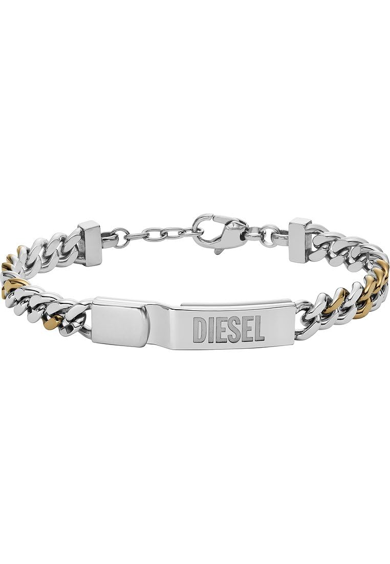 Diesel Men's 2 tone Stainless steel with lobster clasp closure bracelet