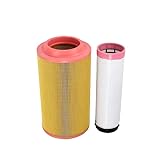 055134R1 + 055135R1 Air Filter Kit Compatible with Massey Ferguson & For Liebherr L 556, LTM