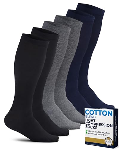 Pembrook Men's Light Cotton Compression Socks