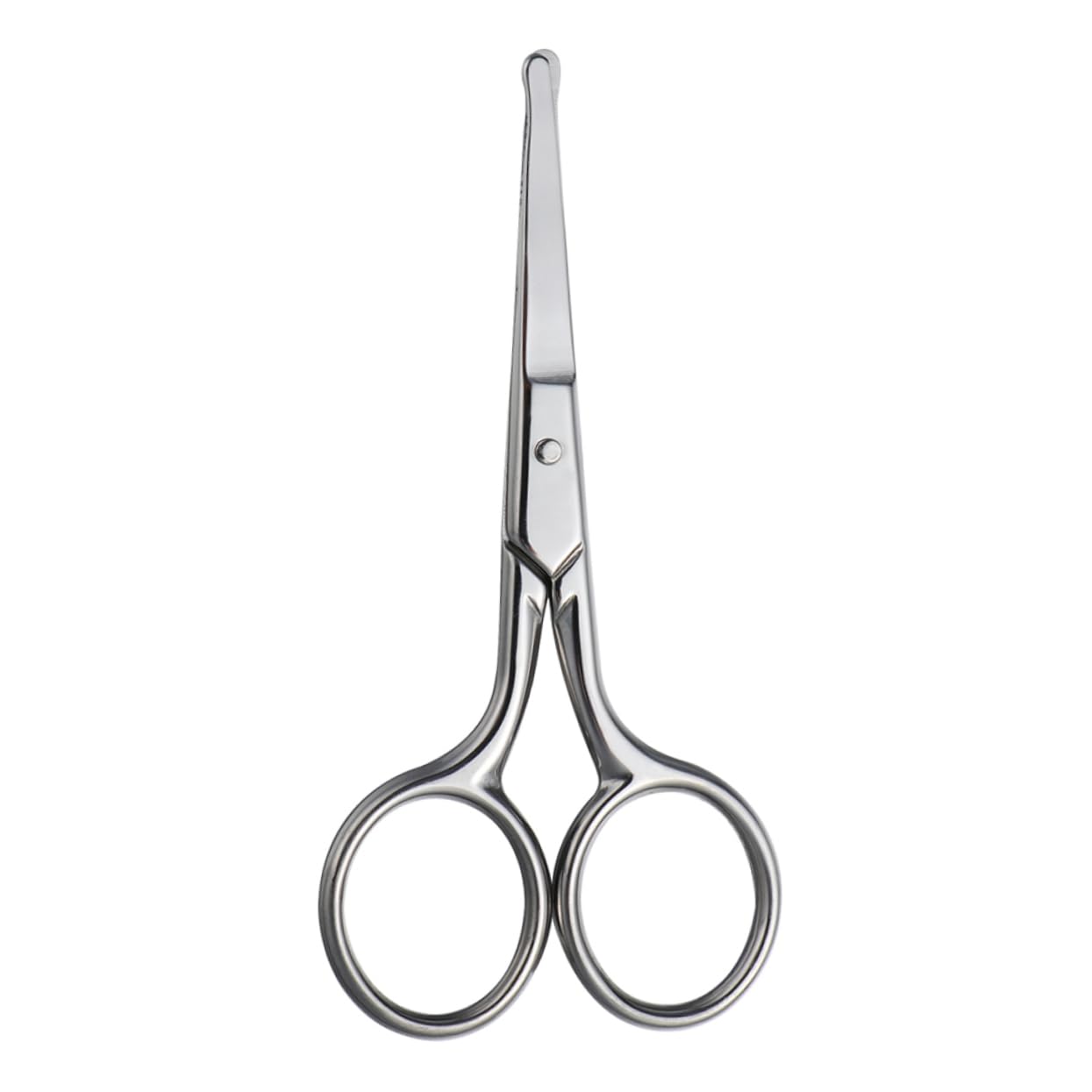 HONMEET 3 Pcs Nose Hair Eyebrow Trimmer Nose and Ear Scissor Nasal Hair Scissor Nose Trimming Scissors Curved Nose Scissor Vibrissa Scissors Mustache Scissor Facial Hair Scissors Silver