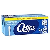 Q-tips Cotton Swabs, 500 Count (Pack of 2)