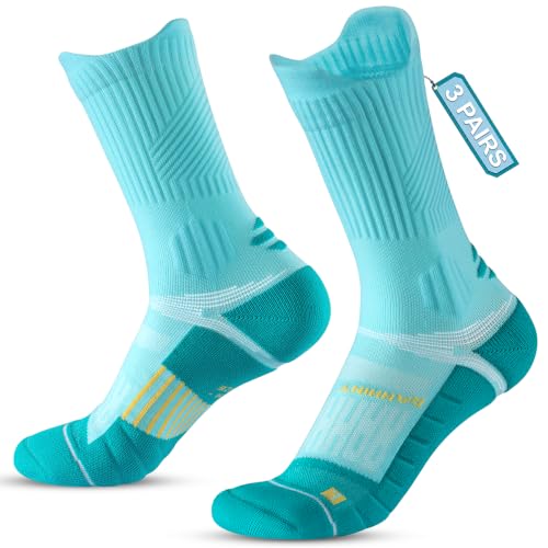 Image of Coolmax Running Socks for Women Stay Dry Cloud Cushioned Compression | Breathble Anti Blister Moisture Wicking Anti odor Seamless toe