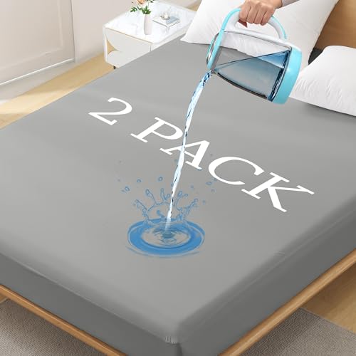 Softhour 2 PACK Twin Waterproof Mattress Protector, Soft