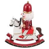 Weihnachtspuppenstatue: die traditionelle nussknackerfigur aus holz verleiht ihrem zuhause eine festliche stimmung und eine einzigartige ergänzung zu jedem weihnachtsfest