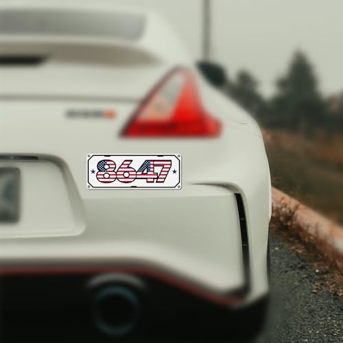 Image of 3pcs 8647 President Car Magnets, American Flag Bumper Stickers Campaign Magnetic Decal Political Bumper Stickers for Cars, Trucks & Vehicles (Style D)