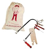Pebaro 970 Laubsäge-Sack, 13 Teile, komplettes Set für Laubsägearbeiten, umweltfreundlicher Stoffbeutel, mit Laubsägebogen made in Germany, Basteln mit Holz, Bastelset, Geschenkidee für Kinder