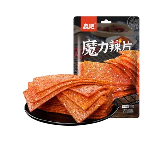 WSYLS Snacks Épicés Chinois Végétariens Collations De Fête Collations Occasionnelles Collations Épicées Nourriture Piment Diable Latiao Rayures Épicées (Tranches épicées) WSYLS Snacks Épicés Chinois Végétariens Collations De Fête Collations Occasionnelles Collations Épicées Nourriture Piment Diable Latiao Rayures Épicées (Tranches épicées)