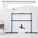 LDAILY Ballet Barre Portable for Home or Studio, Height Adjustable Ballet Bar for Stretch, Pilates, Dance or Active Workouts, Double Dance Bar for Kids and Adults (Purple)