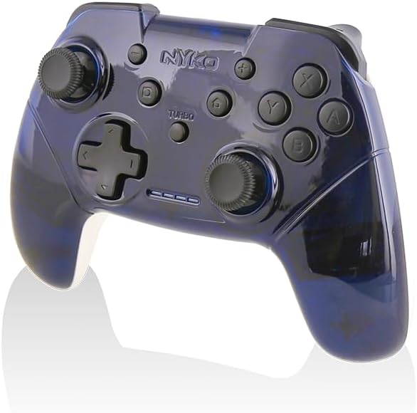 Nyko Wireless Core Controller – Bluetooth Pro Controller Alternative with Turbo and Android/PC Compatibility for Nintendo Switch – Blue/White