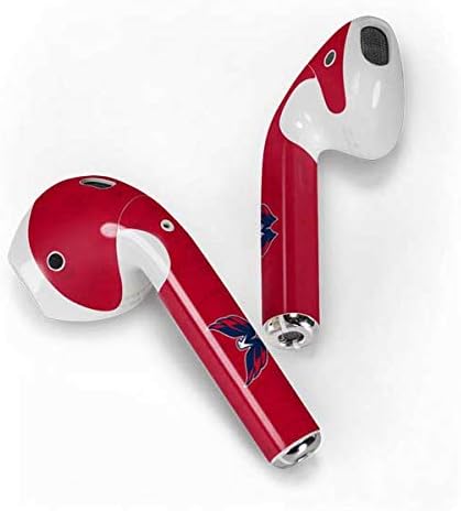 Skinit Decal Audio Skin Compatible with Apple AirPods 2 - Officially Licensed NHL Washington Capitals Distressed Design