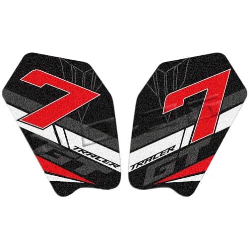 Autocollant de protection réservoir antidérapant Tracer 700 grip latéral moto