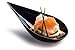 Zappy - 100 Black 4 inches Plastic Tear Drop Appetizer Spoon Tasting Spoons Asian Spoon Dessert Dish Tear Drop Serving Cup Horderves Plates Mini Appetizer Plates Appetizer Bowls Disposable Dishes
