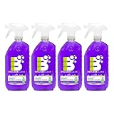 Boulder Clean Granite & Stainless Steel Cleaner, Lavender Vanilla - 28 oz, Pack of 4 - Perfect for Sinks, Eliminates Fingerprints, Haze, Grease & Streaks - Natural Ingredients, Phthalate & SLS Free