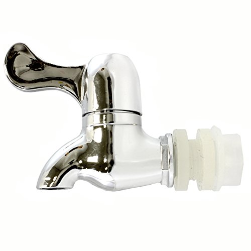 Spigot for Beverage Dispenser Carafe, Turn Style Faux Metal Look Replacement Beverage Dispenser Pouring Spigot