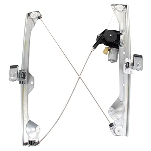 Image of TRQ Power Window Regulator w /Motor Rear Passenger Right RH for Chevy GMC Cadillac