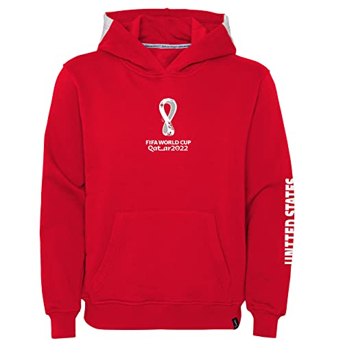 Sweat à capuche FIFA World Cup Core Outerstuff en polaire rouge taille XL pour femme