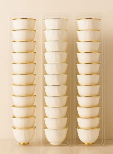 منظم أكواب ومعالق شفاف، مجموعة من قطعتين، بتصميم أنيق، حل تخزين للمطبخ من المفارج