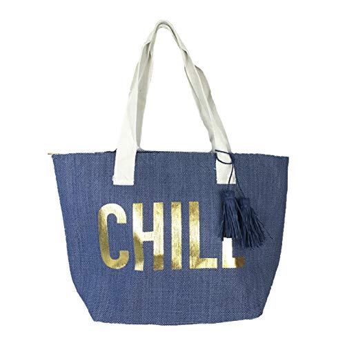 Magid Chill Insulated Oversized Cooler Tote Beach Bag (Denim Blue)