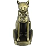 Égyptienne : le design de cette statue incarne la beauté énigmatique de la culture égyptienne, ce qui en fait une pièce maîtresse pour votre intérieur. statue de bastet, chaton de l'égypte antique