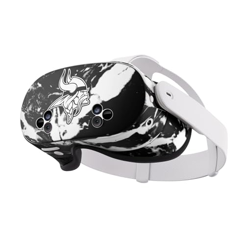Skin Meta Quest 3S NFL autocollant vinyle Minnesota Vikings protection casque VR marbre
