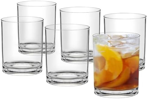 Amazon.com | HIGIINC 12oz Plastic Drinking Glasses Set of 6, Dishwasher Safe Reusable Plastic ...