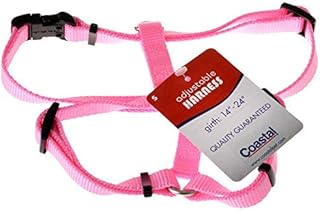 Tuff Collar Nylon Adjustable Harness - Bright Pink Small (Girth Size 12