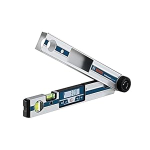 mesureur d'angle numérique gam 220 mf bosch professional (calcul d'onglet, plage de mesure : 0 220º, longueur : 40 cm)
