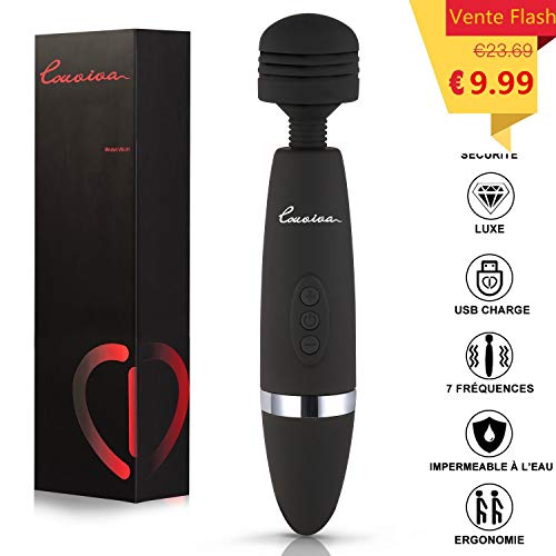 Vibromasseur, Louviva Vibromasseur avec 7 modes,...