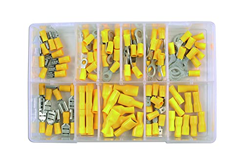 Connect 31852 Assorted Yellow Terminals Box 110Pc