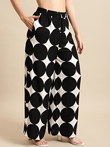 Image of Pistaa's Women's Regular Fit High Rise Palazzo