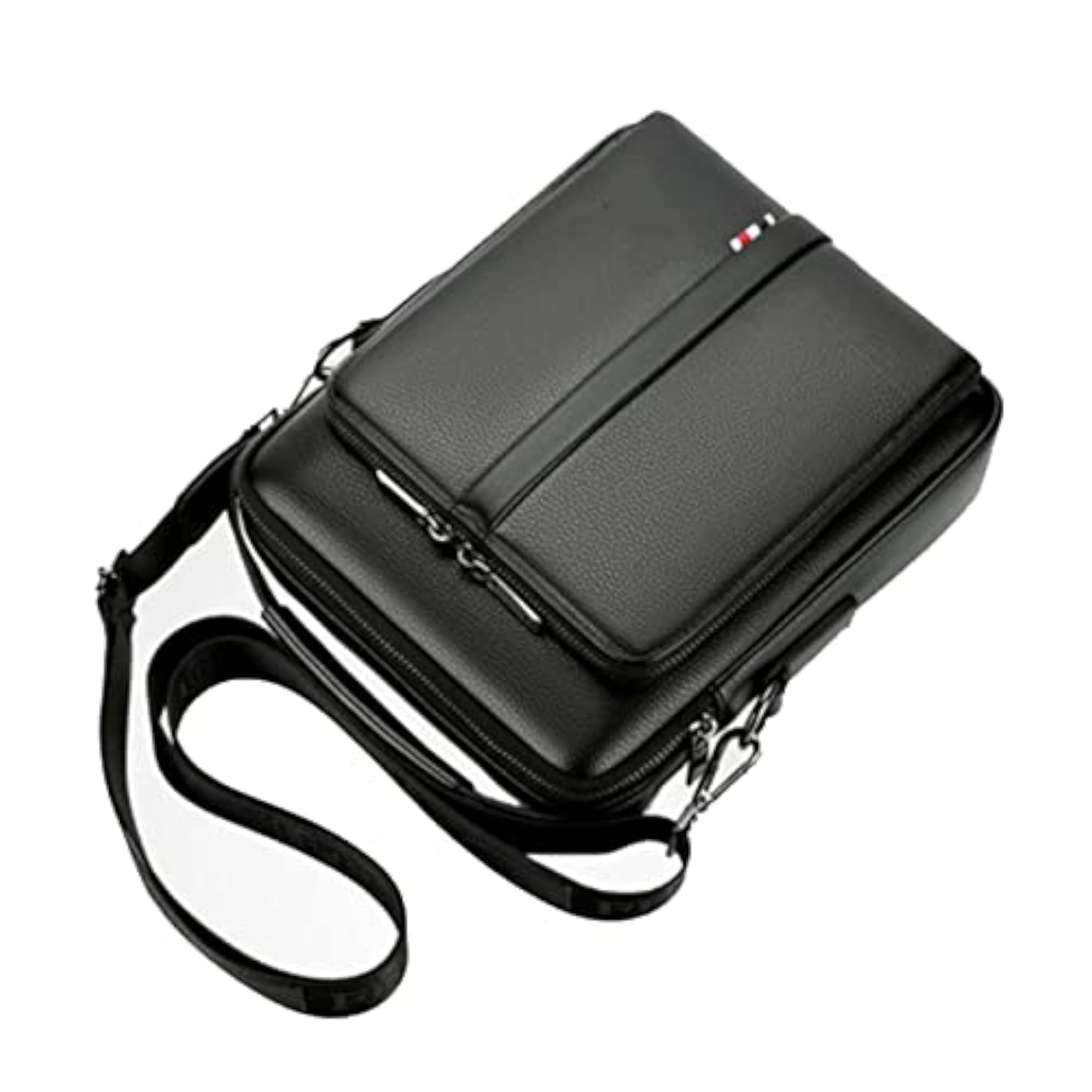 Leather Office Work Business Crossbody Bag for Men