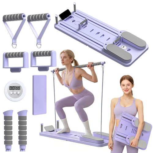 Pilates Reformer Set with Phone Holder and Timer