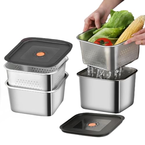 Colino da cucina, colino per pasta in acciaio inox, scolapasta per la cucina, colino con coperchio, scolapasta da cucina, scolapasta da cucina, scolapasta per scolapiatti e lavare verdure, frutta e