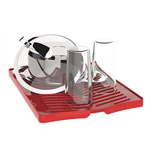 Tramontina 61535760 Bandeja para Louça em Polipropileno Vermelho com Superfície Coletora, Vermelho