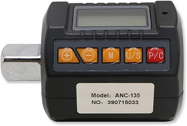 Shahe High Precision Mini Torque Adapter Square Drive 1/2'' Digital Torque Wrench Electronic Digital Torque Meter (Size : 200v) (135v)