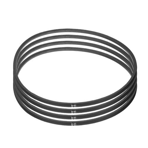 Image of uxcell 4pcs A41 or 4L430 Classic Wrapped Rubber V-Belt, 41 inch(1041mm) Inside Circumference, A Profile V Belt