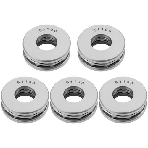LT Easiyl 5Pcs Thrust Ball Chromium Steel Bearings 51100 10x24x9mm for Motors Machine Tools Rotating Equipment
