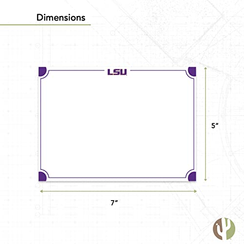 Image of Desert Cactus LSU 10 Pack Notecards Stationery Cardstock Tigers Geaux Louisiana State University Includes Envelopes Memo Party Thank You (Notecard 4a)