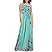 Swim Cover Up for Women, High Low Prom Dress Maternity Swim Plus Size Dress to Wear Wedding As Guest Women's Summer Fashion Sexy Neck Sleeveless Printed Long Dress with (6XL, Fluorescent Green)