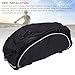 SPYMINNPOO Rear Carrier Bag for Bikes, 600D Polyester Water Proof Bikes Rack Bag, U Shaped 2 Way Zipper Reflective Bag with Shoulder Strap