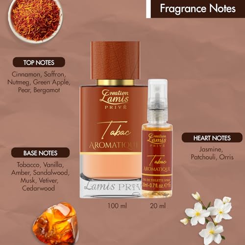Image of Creation Lamis Prive Men Eau De Parfum Gift Set 4x20ml | Cuir Ultime, Tabac Aromatique, Amber Imperial, Oud Magique | Long-Lasting Amber, Citrus, Woody, and Leather Notes