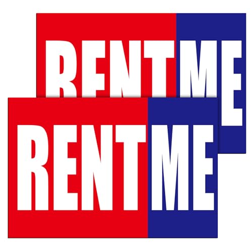 ForraFun 2 Pcs Rent Me Promotion Car Door Magnets, 18" x 12" Rent Me Business Magnetic Signs for Most Metal Surfaces Car Truck Door